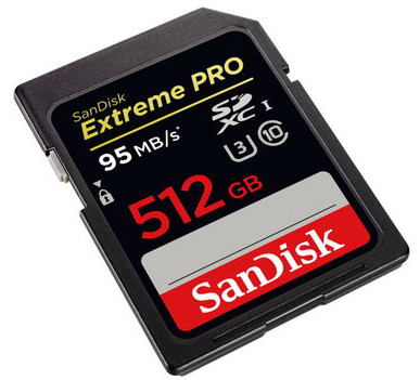SanDisk-Extreme PRO SDXC U3 512GB 12